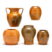 FIVE EARLY NC EARTHENWARE TRAN