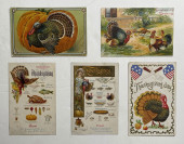 FIVE EARLY THANKSGIVING POSTCA