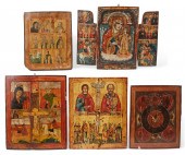 FIVE EASTERN ORTHODOX ICONS, 1
