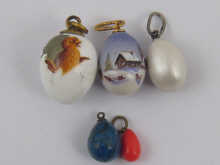 Five enamelled Russian miniature