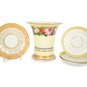 Five English Porcelain Article