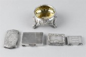 FIVE ENGLISH SMALL SILVER AND