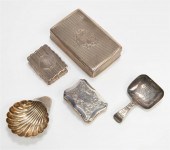 FIVE ENGLISH STERLING SILVER B