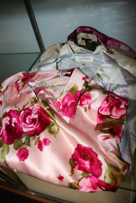 FIVE ESCADA SILK BLOUSES Sizes 40