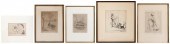 FIVE ETCHINGS AND ENGRAVINGS S