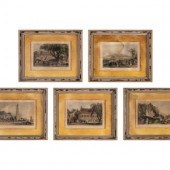 Five Etchings Depicting Life i