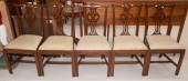 FIVE FEDERAL STYLE MAHOGANY SI