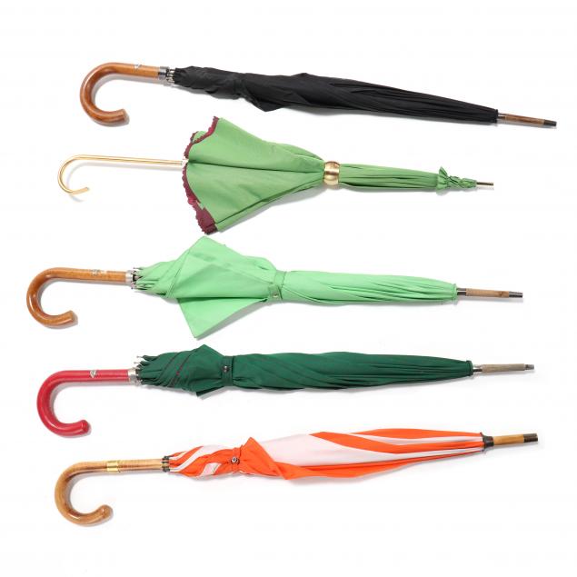 FIVE FINE UMBRELLAS Including