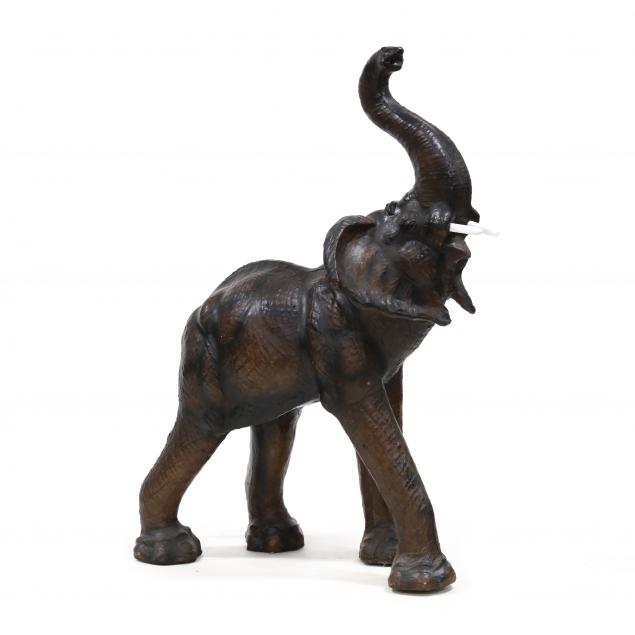 FIVE-FOOT TALL LEATHER WRAPPED