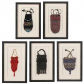 FIVE FRAMED ANTIQUE AND VINTAG