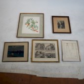 FIVE FRAMED ART WORKSFive fram