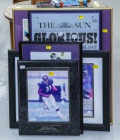 FIVE FRAMED BALTIMORE RAVENS I