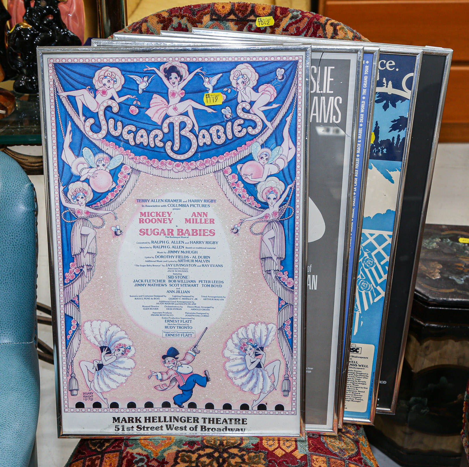 FIVE FRAMED BROADWAY MUSICAL