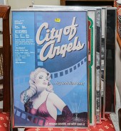 FIVE FRAMED BROADWAY POSTERS I