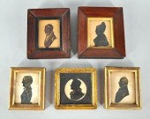 Five Framed Early Silhouettes