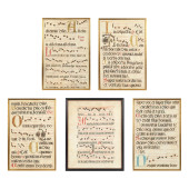 FIVE FRAMED EXAMPLES OF CONTIN