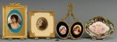 FIVE FRAMED MINIATURE PORTRAIT