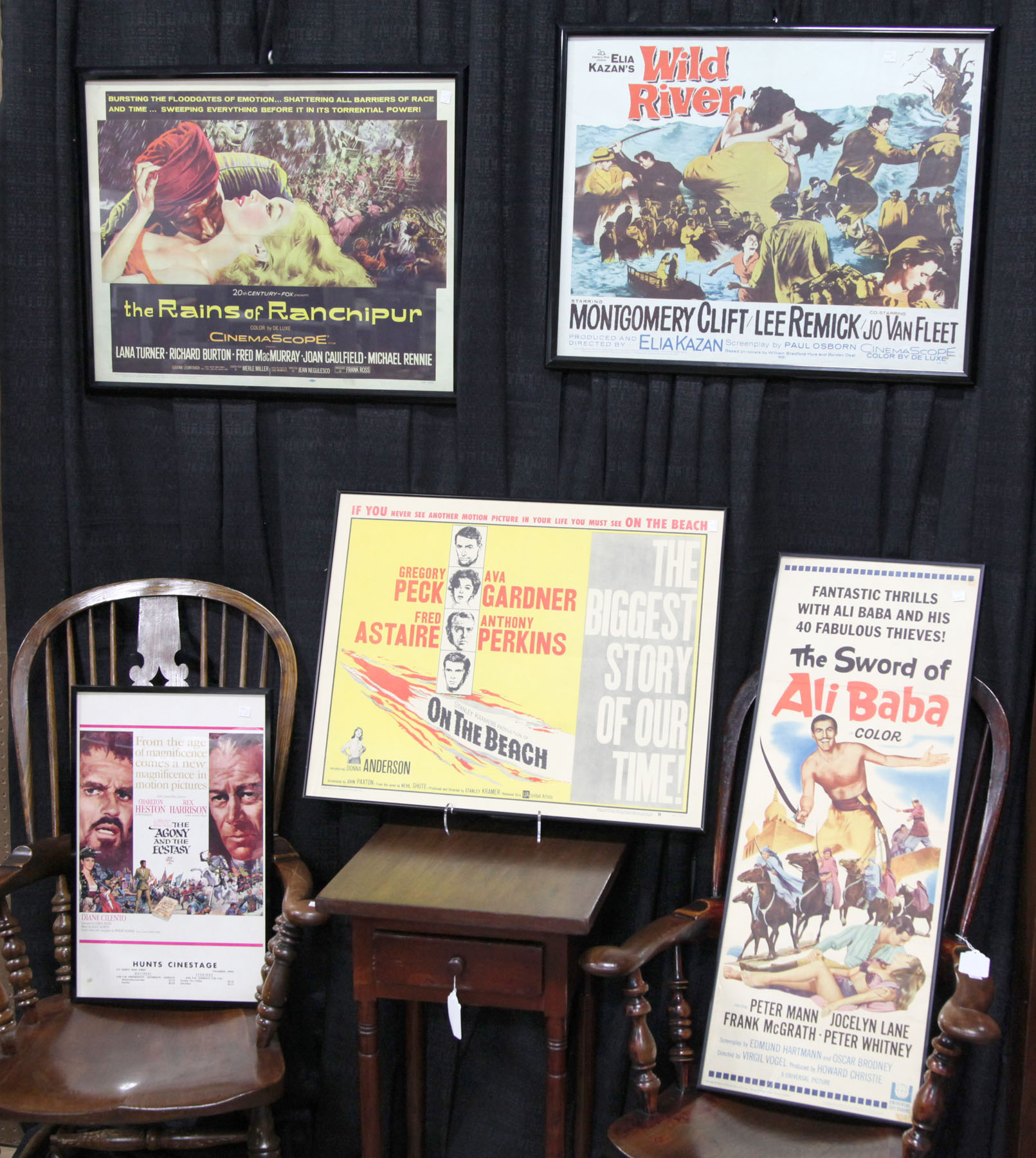 FIVE FRAMED MOVIE POSTERS. 