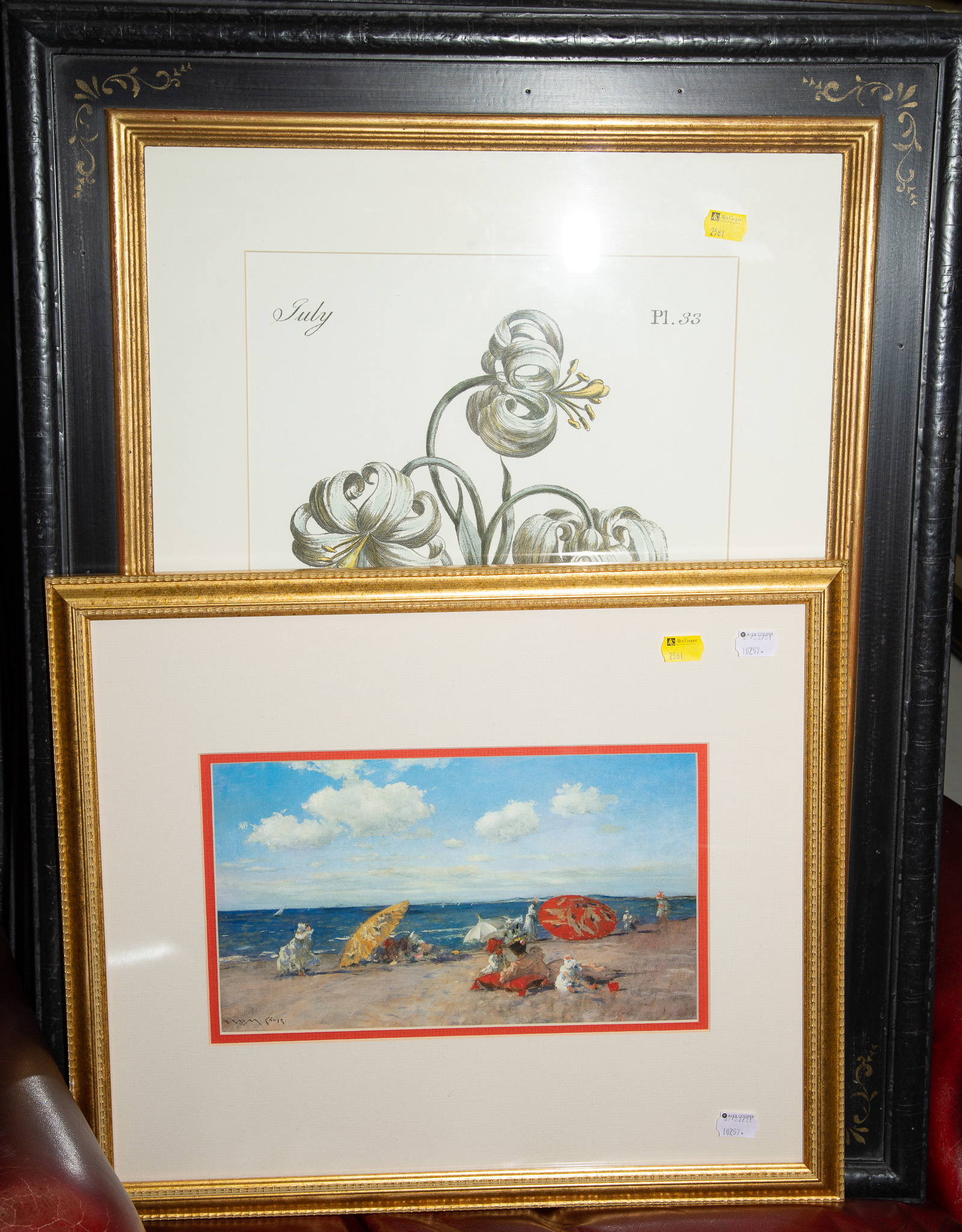 FIVE FRAMED PRINTS Including 4