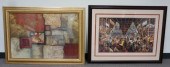 FIVE FRAMED WORKS OF ARTFive F