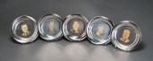 FIVE FRANKLIN MINT FOR WHITE H