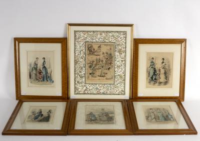 Five French fashion plates/colour