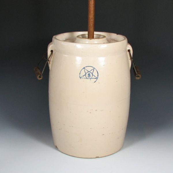 Five gallon stoneware butter