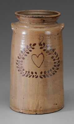 Five-Gallon Stoneware Churn