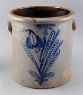 FIVE-GALLON STONEWARE CROCK BY