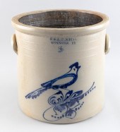 FIVE-GALLON STONEWARE CROCK BY