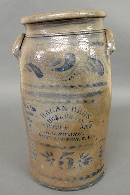 Five-gallon stoneware crock