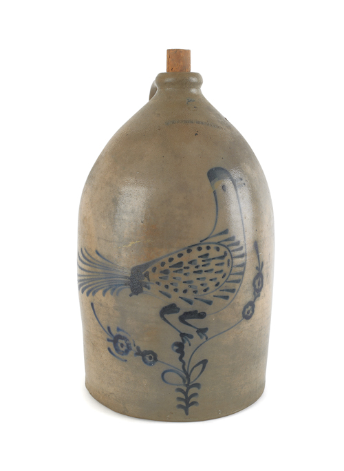 Five gallon stoneware jug 19th c.