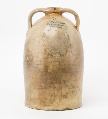 FIVE-GALLON STONEWARE WATER COOLER,