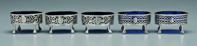 Five George III English silver