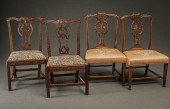 FIVE GEORGE III STYLE MAHOGANY