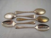 Five Georgian silver Hanoveria