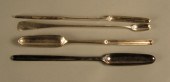Five Georgian sterling silver