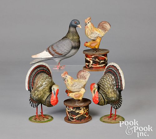 FIVE GERMAN CANDY CONTAINERSFive