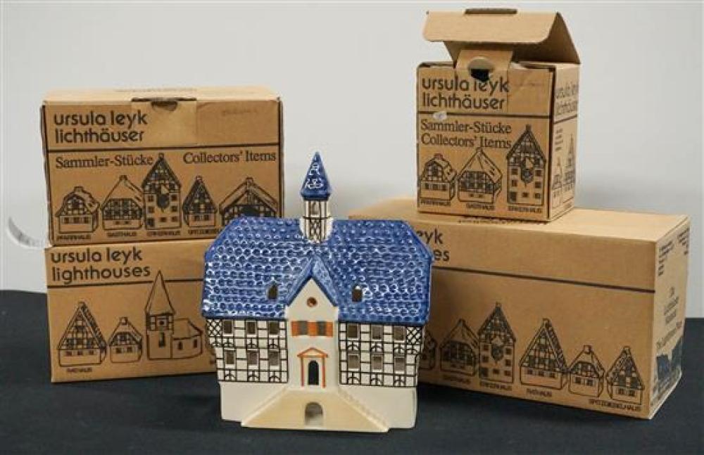 FIVE GERMAN CERAMIC HOUSESFive