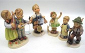 FIVE GERMAN HUMMEL PORCELAIN F