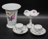 FIVE GERMAN MEISSEN TABLEWARE