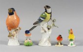 FIVE GERMAN PORCELAIN MODELS O