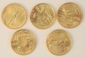FIVE GOLD EAGLES, $5, 2004, 1/