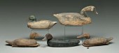 Five goose and duck decoys: go