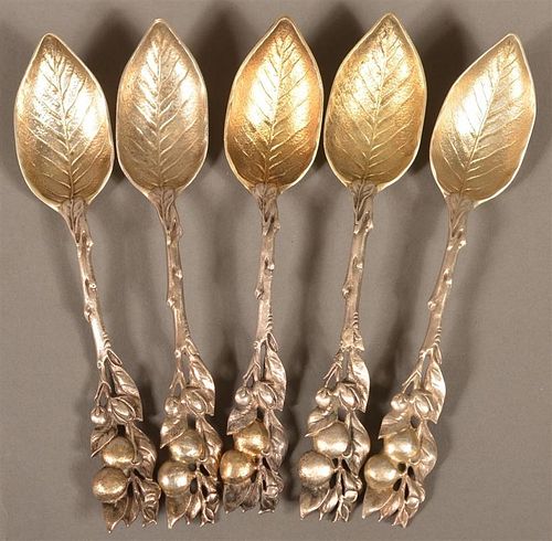 FIVE GORHAM STERLING SILVER