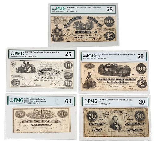 FIVE GRADED CIVIL WAR ERA
