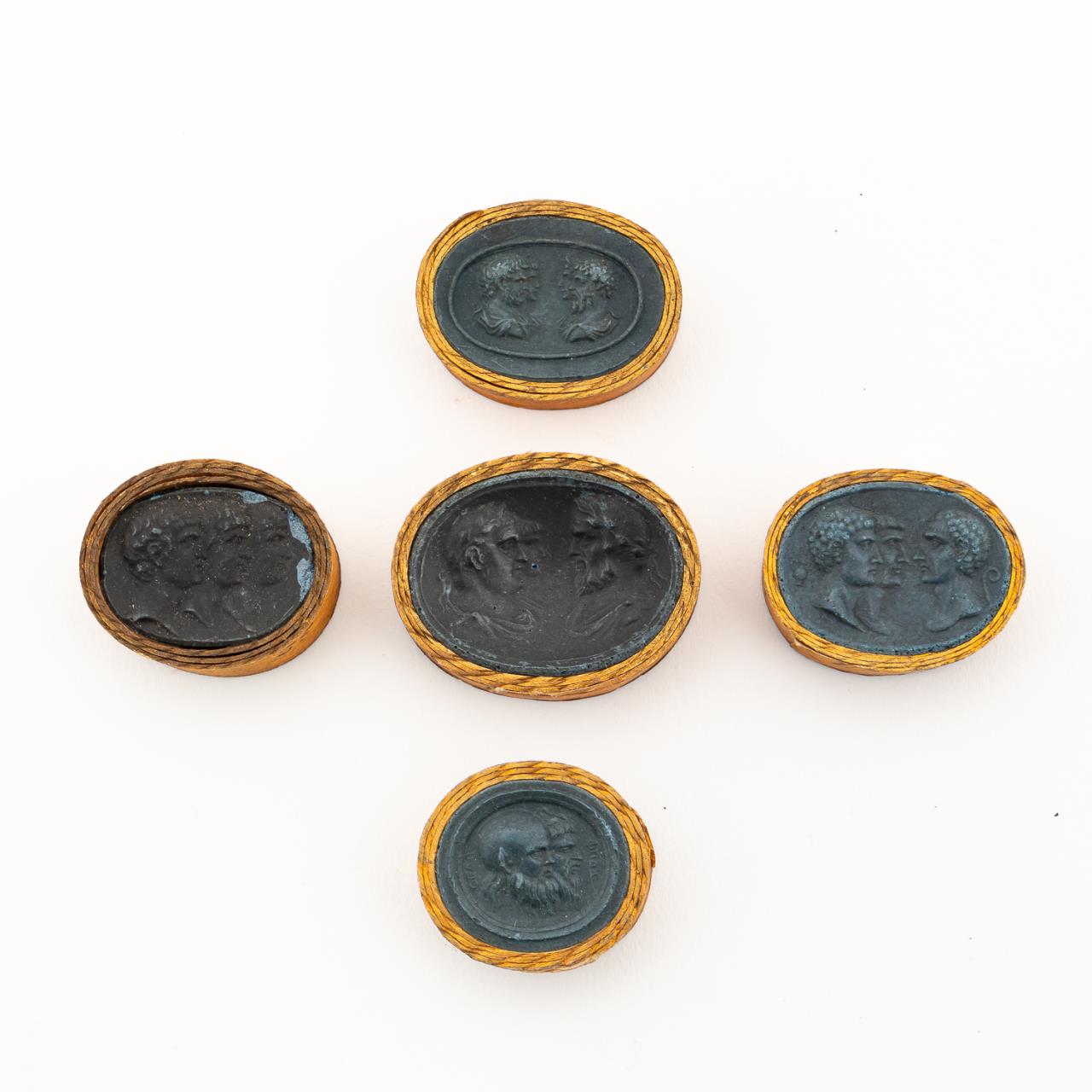 FIVE GRAND TOUR INTAGLIO PLASTER