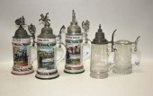FIVE HALF LITER GERMAN STEINSF