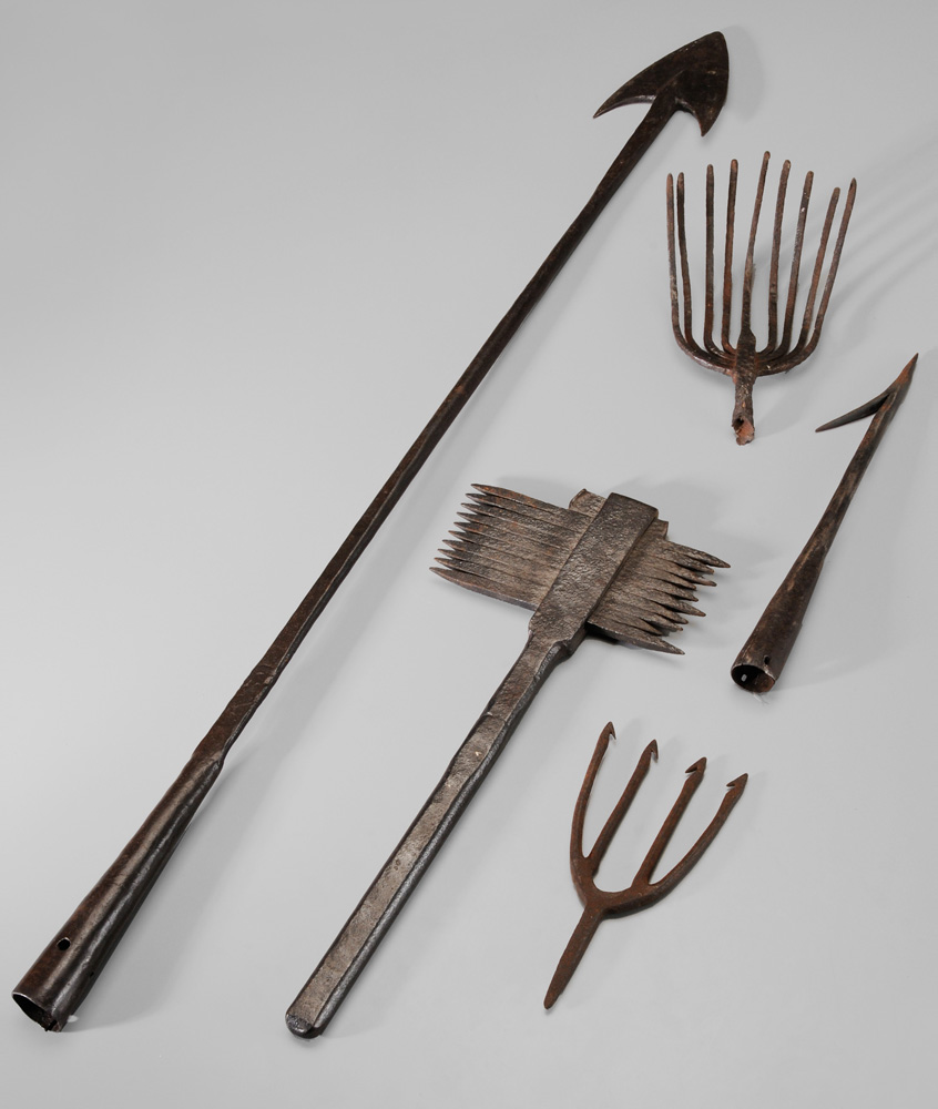 Five Hand-Forged Tools clam digger,