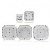 FIVE HEREND BLUE GARLAND SQUAR